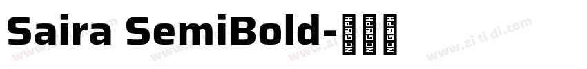Saira SemiBold字体转换